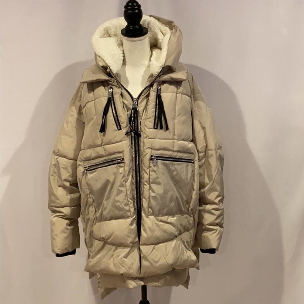 Bagetelle Faux Shearling Lined jacket Sz Large